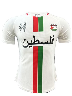 Palestine home jersey white soccer uniform men's first football kit tops sports shirt 2024-2025